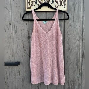 Pink Sleeveless Knit Top